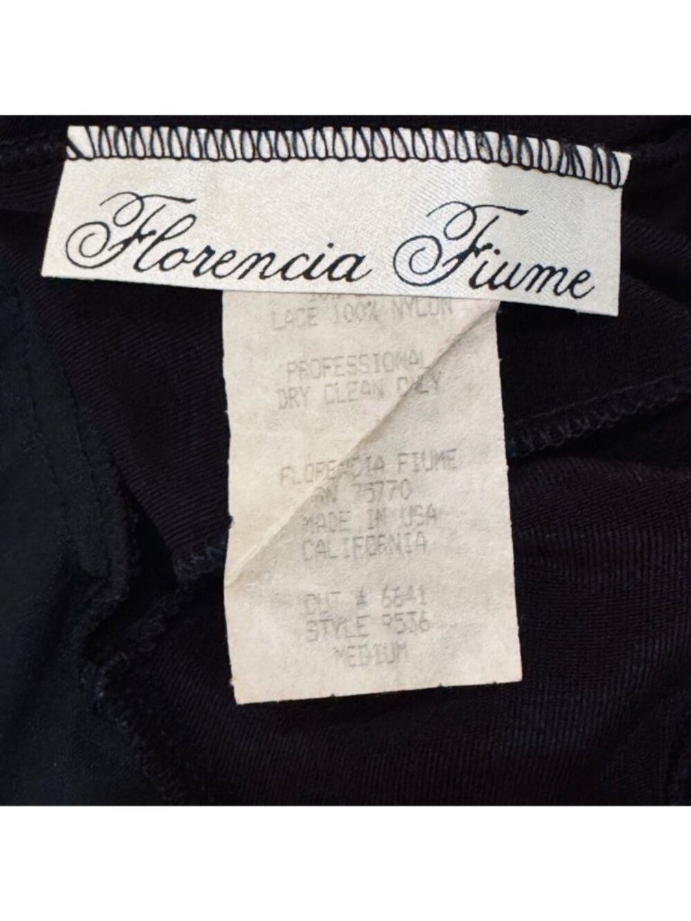 Vintage 90 Florencia Fiume Whimsygoth Dress S Cosplay Vampy Goth Dark Fairy - Picture 15 of 16